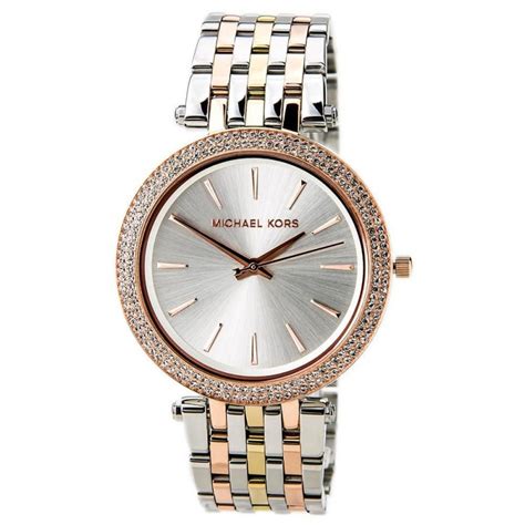 reloj michael kors mujer dorado y plateado|michael kors watch femme.